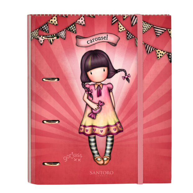 Ring binder Gorjuss Carousel Salmon (27 x 32 x 3.5 cm)