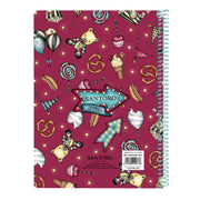 Notebook Gorjuss Fireworks Maroon A5