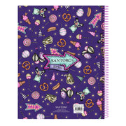 Notebook Gorjuss Up and away Purple A4