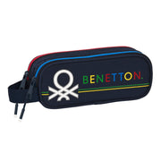 Double Carry-all Benetton Sixties Navy Blue (21 x 8 x 6 cm)