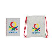Stationery Set Benetton Pop 2 Pieces Grey
