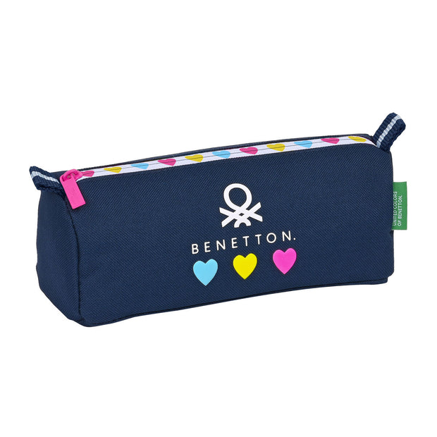 School Case Benetton Love Navy Blue (21 x 8 x 7 cm)