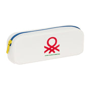 School Case Benetton Topitos White (18.5 x 7.5 x 5.5 cm)