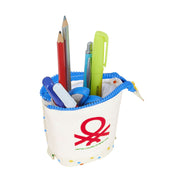 Pencil Holder Case Benetton Topitos White (8 x 19 x 6 cm)