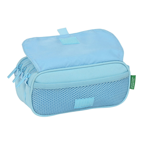 Triple Carry-all Benetton Sequins Light Blue (21,5 x 10 x 8 cm)