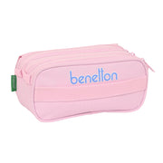 Triple Carry-all Benetton Pink Pink (21,5 x 10 x 8 cm)