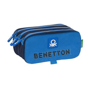 Triple Carry-all Benetton Deep water Blue (21,5 x 10 x 8 cm)