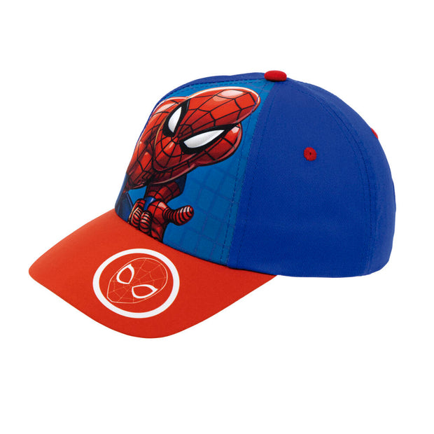 Kinderkappe Spiderman Great power Rot Blau (48-51 cm)