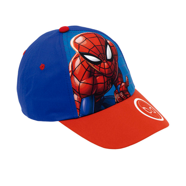 Kinderkappe Spiderman Great power Rot Blau (48-51 cm)