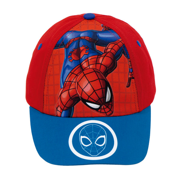 Kinderkappe Spiderman Great power Rot Blau (48-51 cm)