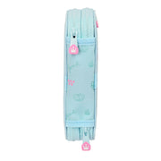 School Case with Accessories Glow Lab Cute doll Light Blue (12.5 x 19.5 x 4 cm) (28 pcs)