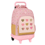 School Rucksack with Wheels Safta Pink (33 L)