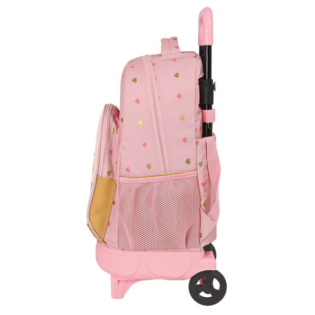 School Rucksack with Wheels Safta Pink (33 L)