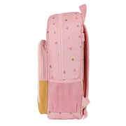 School Bag Glow Lab Hearts Pink (30 x 46 x 14 cm)