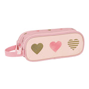 Double Carry-all Glow Lab Hearts Pink (21 x 8 x 6 cm)