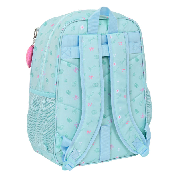 School Bag Glow Lab Cute doll Light Blue (31 x 41 x 14 cm)