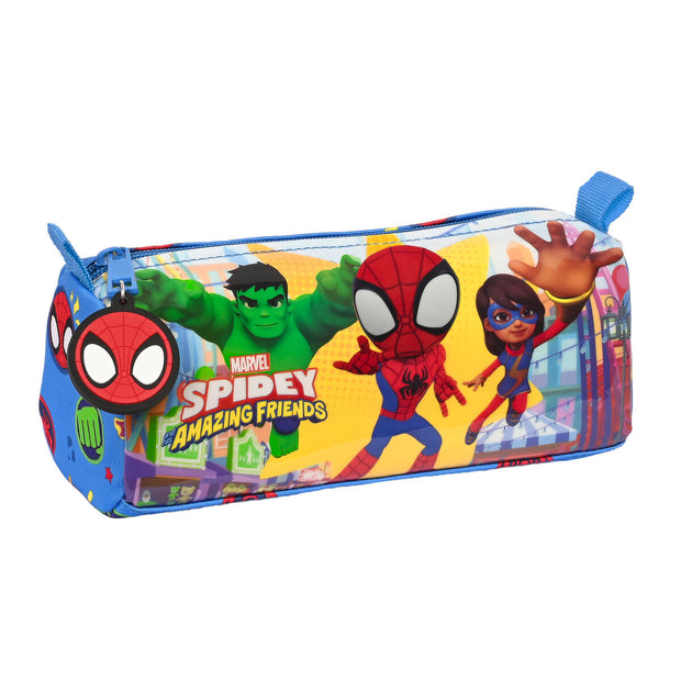 School Case Spiderman Team up Blue (21 x 8 x 7 cm)