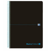 Notebook Oxford European Book Black & Colours Black A4 5 Units