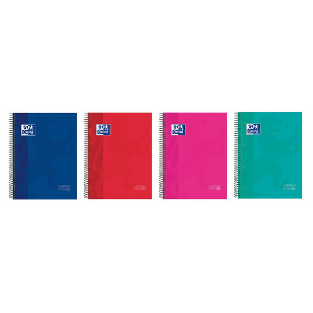 Notebook Oxford European Book 10 Multicolour Micro perforated A4 5 Units