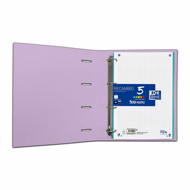 Ring binder Oxford Touch Europeanbinder A4 Light mauve