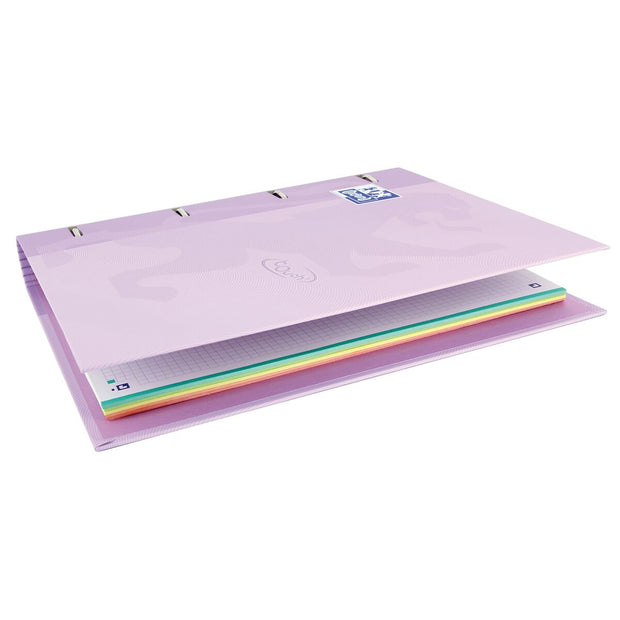 Ring binder Oxford Touch Europeanbinder A4 Light mauve