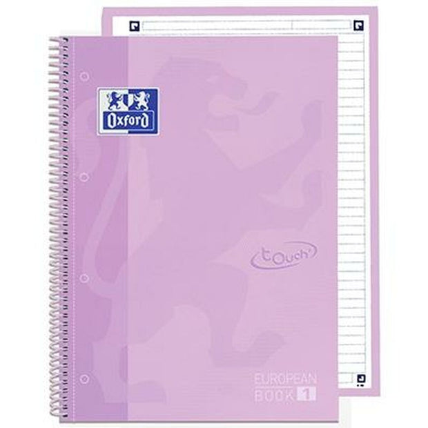 Notebook Oxford European Book School A4 Lavendar 5 Units