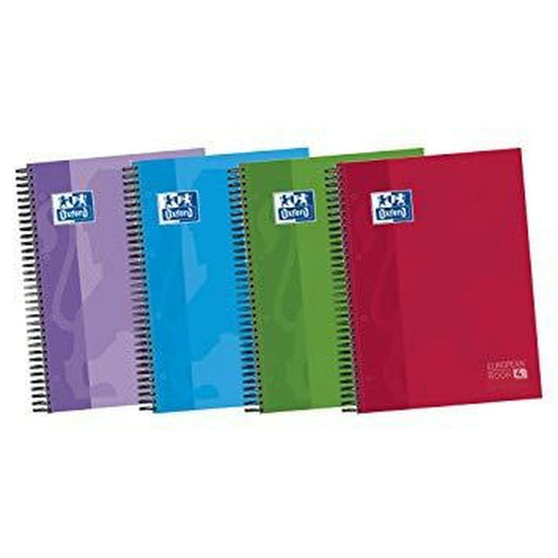 Notebook Oxford European Book Multicolour Micro perforated A4 5 Units