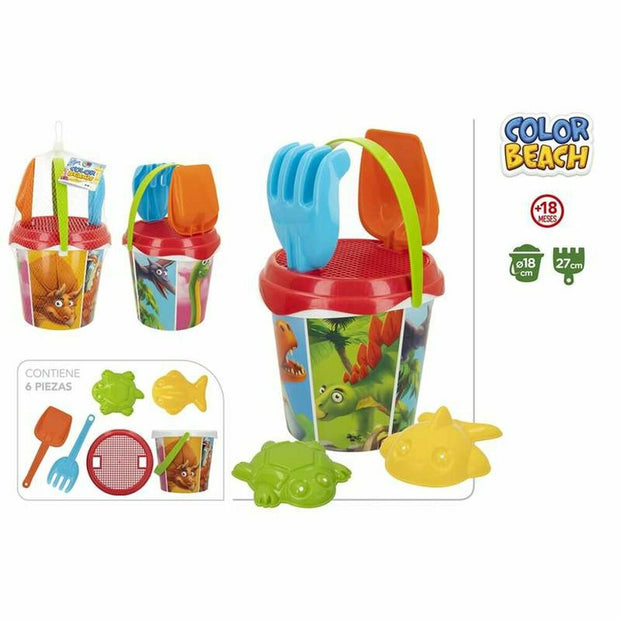 Beach toys set 18 cm 27 cm Ø 18 cm 6 Pieces