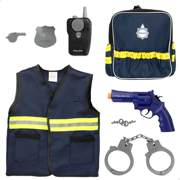 Child bag Action Power Police Officer 8 Pieces