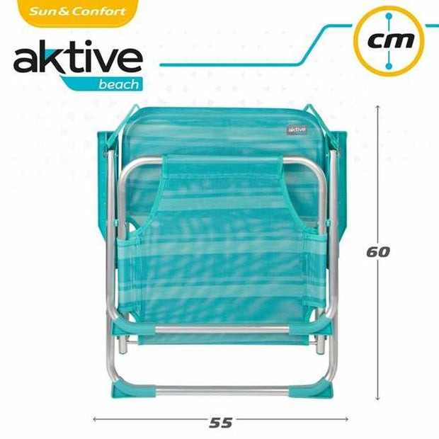 Beach Chair Color Baby 55 x 35 x 72 cm Turquoise