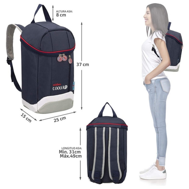 Cooler Backpack Navy Blue 10,6 L (25 x 15 x 37 cm)