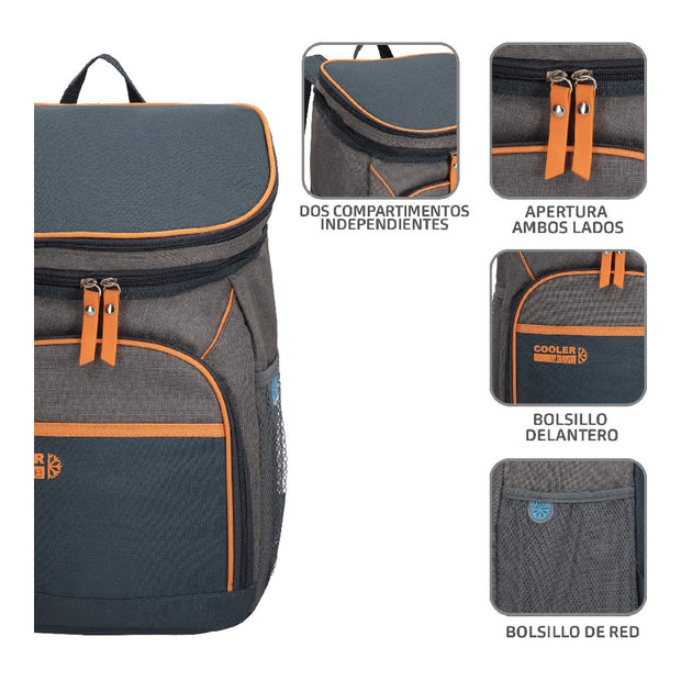 Cooler Backpack Igloo Grey 15 L (26 x 20 x 35 cm)