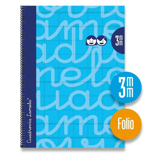 Notebook Lamela Blue 3 mm 80 Sheets Din A4 Spiral (5 Units)