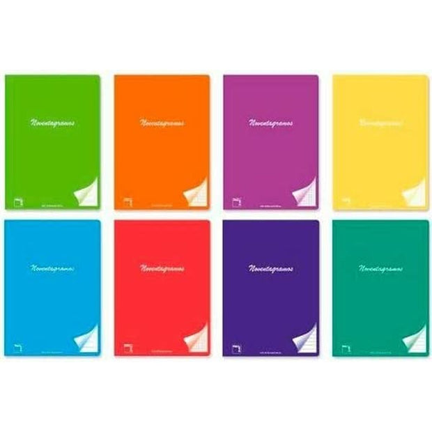 Notebook Pacsa Multicolour 4 mm Printed grid A4 90 g/m² 48 Sheets (6 Units)