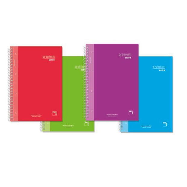 Notebook Pacsa 5 mm Hard cover Micro perforated A4 (120 Sheets) (4 Units)