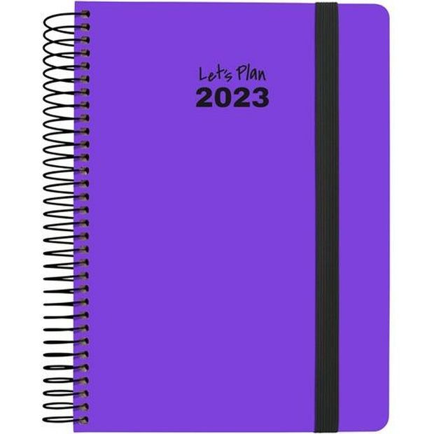 Diary Grafoplas NEON 2023 Violet (15 x 21 cm)