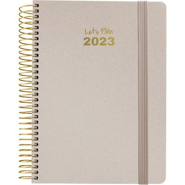 Diary Grafoplas Metalic 2023 Arena (15 x 21 cm)