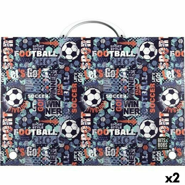 Document Holder Grafoplas Winners Clasp Multicolour Din A4 (2 Units)