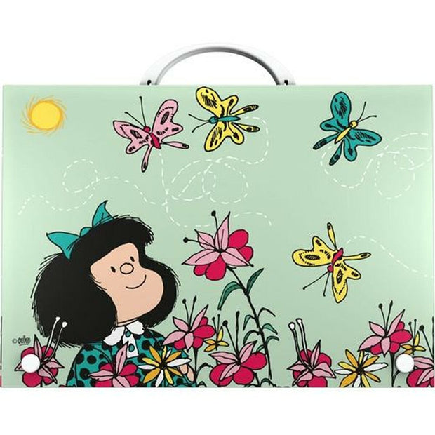 Document Holder Grafoplas Mafalda Spring Clasp Multicolour Din A4 (2 Units)