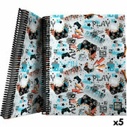 Folder Grafoplas Maxiplás Play White Rubber A4 (5 Units)