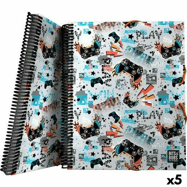 Folder Grafoplas Maxiplás Play White Rubber A4 (5 Units)