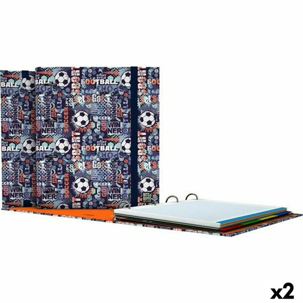 Ring binder Grafoplas Carpebook Winners Dark blue A4 (2 Units)