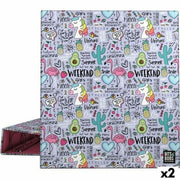 Ring binder Grafoplas Fantasy Lilac A4 (2 Units)
