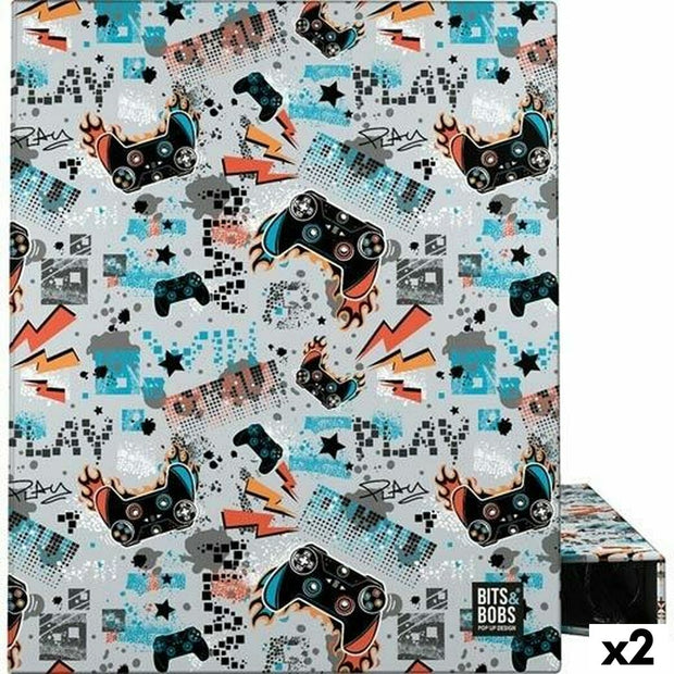 Ring binder Grafoplas Play Grey A4 (2 Units)