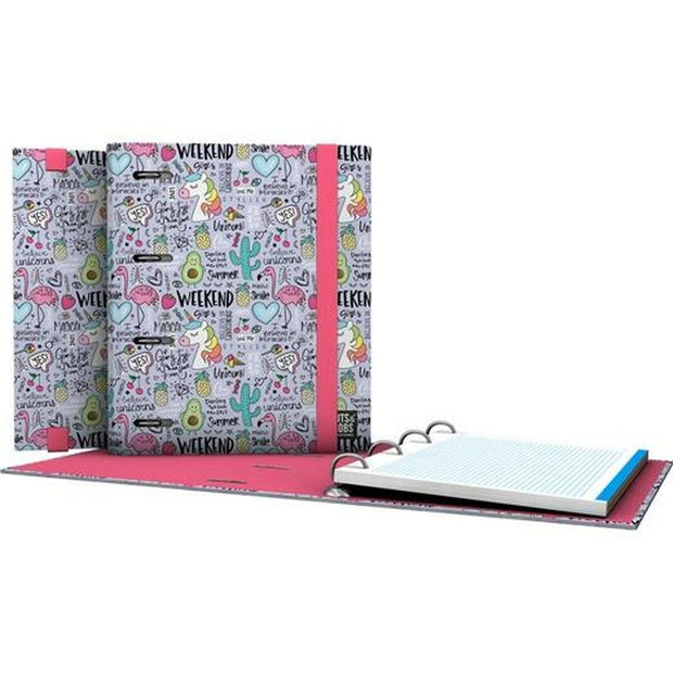 Ring binder Grafoplas Carpebook Fantasy Lilac A5 (2 Units)