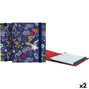 Ring binder Grafoplas Carpebook Star Dark blue A5 (2 Units)