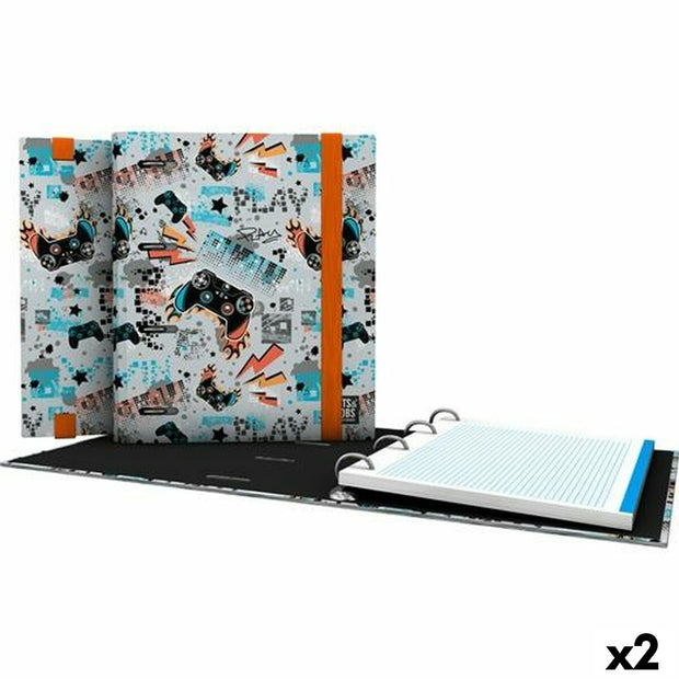 Ring binder Grafoplas Carpebook Play Grey A5 (2 Units)