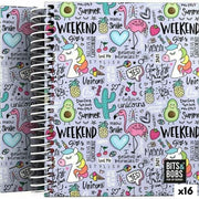 Notebook Grafoplas Fantasy Multicolour 100 Sheets A6 (16 Units)