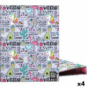 Ring binder Grafoplas Fantasy Lilac A5 (4 Units)