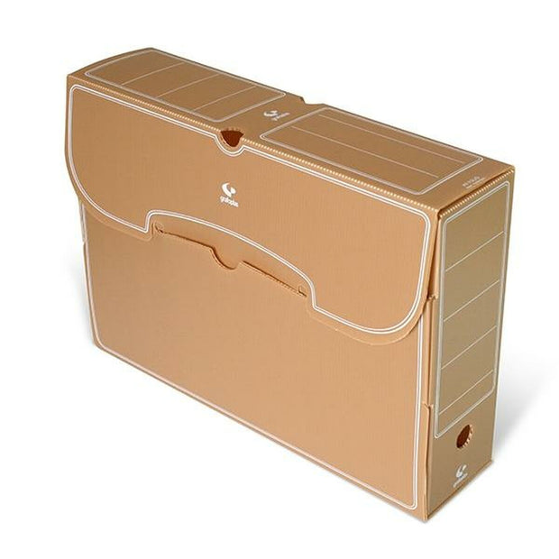 File Box Grafoplas Brown polypropylene Din A4 25 Units